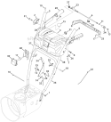 Handle Panel Diagram and Parts List for 31AS62N2711 2012 Troy-Bilt Snow Blower