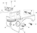 Engine Shroud Diagram and Parts List for 31AS62N2711 2012 Troy-Bilt Snow Blower