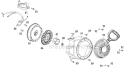Flywheel and Blower Housing Diagram and Parts List for 31AS62N2711 2012 Troy-Bilt Snow Blower