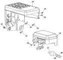 Muffler Assembly Diagram and Parts List for 31AS62N2711 2012 Troy-Bilt Snow Blower