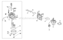 265-Su-11 Carburetor Diagram and Parts List for 31AS62N2766 2011 Troy-Bilt Snow Blower