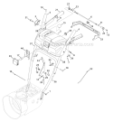 N, P & Q-Style Panel Diagram and Parts List for 31AS62N2766 2011 Troy-Bilt Snow Blower