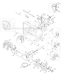 Auger & Auger Housing Diagram and Parts List for 31AS62N2766 2011 Troy-Bilt Snow Blower