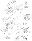 Drive System Diagram and Parts List for 31AS63N2766 2012 Troy-Bilt Snow Blower