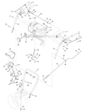 N-Style Handle, Frame & Discharge Chute Diagram and Parts List for 31AS6GN3766 2007 Troy-Bilt Snow Blower