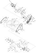 Motor and Auger Diagram and Parts List for 31B-050-711 2012 Troy-Bilt Snow Blower