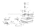 370-Sub-11 Fuel Tank & Mounting Diagram and Parts List for 31BM63P3711 2011 Troy-Bilt Snow Blower