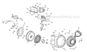 370-Sub-11 Starter Assembly & Blower Housing Diagram and Parts List for 31BM63P3711 2011 Troy-Bilt Snow Blower