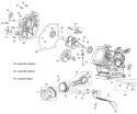 Crankcase Diagram and Parts List for 31BM63P3711 2012 Troy-Bilt Snow Blower