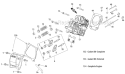 Cylinder Head Diagram and Parts List for 31BM63P3711 2012 Troy-Bilt Snow Blower