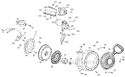 Starter Assembly and Blower Housing Diagram and Parts List for 31BM63P3711 2012 Troy-Bilt Snow Blower