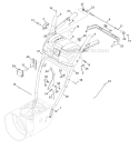 N, P & Q-Style Panel Diagram and Parts List for 31BM63P3766 2011 Troy-Bilt Snow Blower
