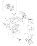 Extended Chute 2-Way & 4-Way Diagram and Parts List for 31BM63P3766 2011 Troy-Bilt Snow Blower