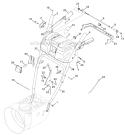 Handle Panel Diagram and Parts List for 31BM63P3766 2012 Troy-Bilt Snow Blower