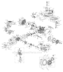 Engine Assembly 370-Sub 2010 & After Diagram and Parts List for 31BM63P3 2010 Troy-Bilt Snow Blower