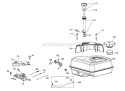 370-Sub-11 Fuel Tank & Mounting Diagram and Parts List for 31BM73Q3711 2011 Troy-Bilt Snow Blower