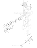 Drive System Diagram and Parts List for 31BM73Q3711 2011 Troy-Bilt Snow Blower