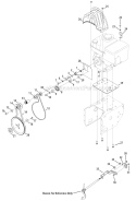 Drive System Diagram and Parts List for 31BM73Q3766 2011 Troy-Bilt Snow Blower