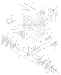 Auger Housing & Assembly Diagram and Parts List for 31BM73Q3 2009 Troy-Bilt Snow Blower