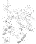 Transmission & Track Drive System Diagram and Parts List for 31BM73Q3 2009 Troy-Bilt Snow Blower