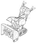 Quick Reference Diagram and Parts List for 31BM73Q3 2009 Troy-Bilt Snow Blower