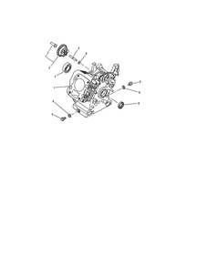 Cylinder Block Diagram and Parts List for 01923  Troy-Bilt Generator