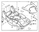 Page J Diagram and Parts List for 34024 S/N 01XXXXX Troy-Bilt Lawn Mower