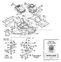 Page F Diagram and Parts List for 34024 S/N 01XXXXX Troy-Bilt Lawn Mower