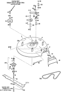 Page A Diagram and Parts List for 34068 S/N 0100101-0199999 Troy-Bilt Lawn Mower
