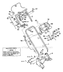 Page H Diagram and Parts List for 34313 S/N 0100101-0299999 Troy-Bilt Lawn Mower