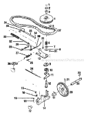 Page B Diagram and Parts List for 34321 S/N 0100101-1199999 Troy-Bilt Lawn Mower