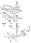 Page B Diagram and Parts List for 34344 S/N 1100101-1199999 Troy-Bilt Lawn Mower