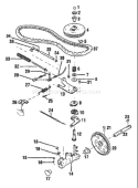 Page B Diagram and Parts List for 34346 S/N 1100101-1199999 Troy-Bilt Lawn Mower