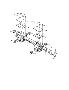 Transmission Housing Diagram and Parts List for 21A-634B063 2001 Troy-Bilt Tiller