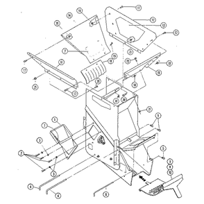 Chipper Chute Diagram and Parts List for W517025  Troy-Bilt Chipper Shredder