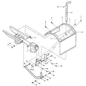 Tine Hood, Depth Regulator, And Drag Bar Diagram and Parts List for TUFFYSERIAL#XD0100&UP  Troy-Bilt Tiller