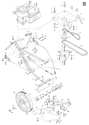 Page B Diagram and Parts List for 4994  Troy-Bilt Lawn Mower