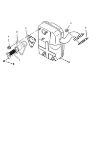 Muffler Diagram and Parts List for 01923  Troy-Bilt Generator