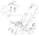 General Assembly Diagram and Parts List for 521 2004 Troy-Bilt Snow Blower