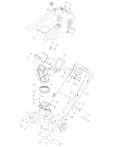 Chute Assembly Diagram and Parts List for 521 2005-2 Troy-Bilt Snow Blower