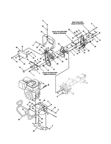 Part Location Diagram of 786-04177 Troy-Bilt Frame, Engine