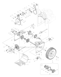 Drive Diagram and Parts List for 5524 2005 Troy-Bilt Snow Blower