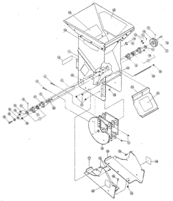 Main Frame Diagram and Parts List for SUPERTOMAHAWK8HP 836276 & UP Troy-Bilt Chipper Shredder