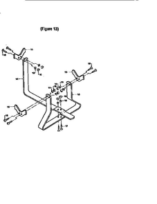 Tine Attachement Cradle Diagram and Parts List for 29919  Troy-Bilt Tiller