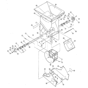 Main Frame Diagram and Parts List for W517025  Troy-Bilt Chipper Shredder