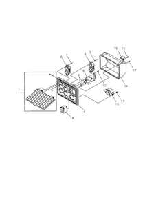 Ac Control Panel 1 Diagram and Parts List for 030237  Troy-Bilt Generator