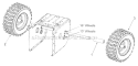 Part Location Diagram of 634-04014 Troy-Bilt Wheel Comp.