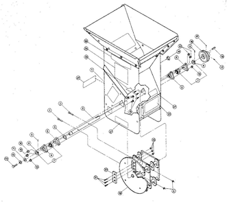 Drawing One Diagram and Parts List for SUPER TOMAHAWK 8HP  Troy-Bilt Chipper Shredder