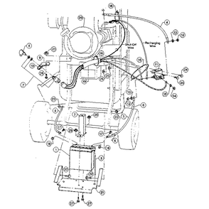 The 4hp Tecumseh Electric Start System Diagram and Parts List for W403145  Troy-Bilt Chipper Shredder