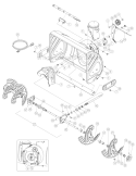 Chute Assembly Diagram and Parts List for 8026 2005-2 Troy-Bilt Snow Blower